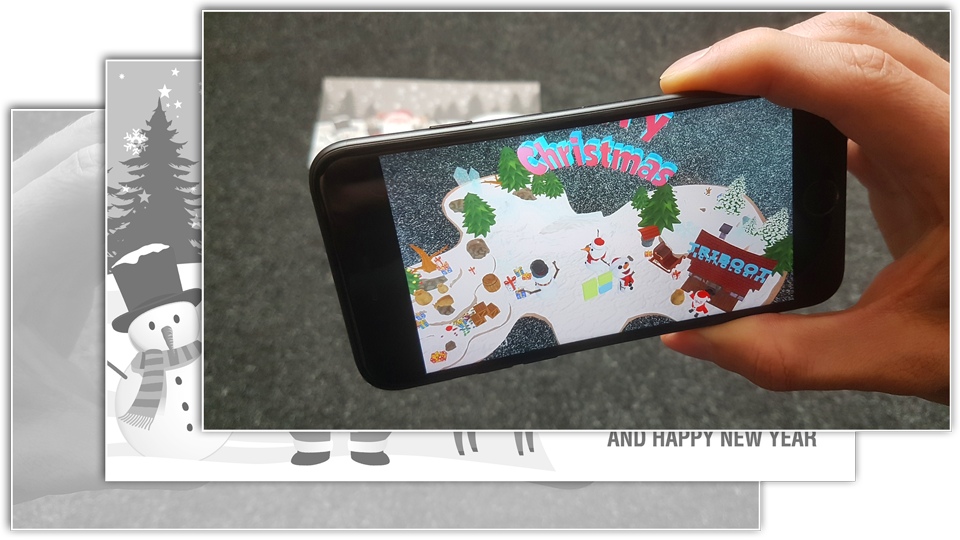 Augmented Reality Weihnachtskarten App Augmented Reality Weihnachtskarten App