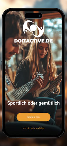 DOITACTIVE Freizeit App Landingscreen DOITACTIVE Freizeit App Landingscreen