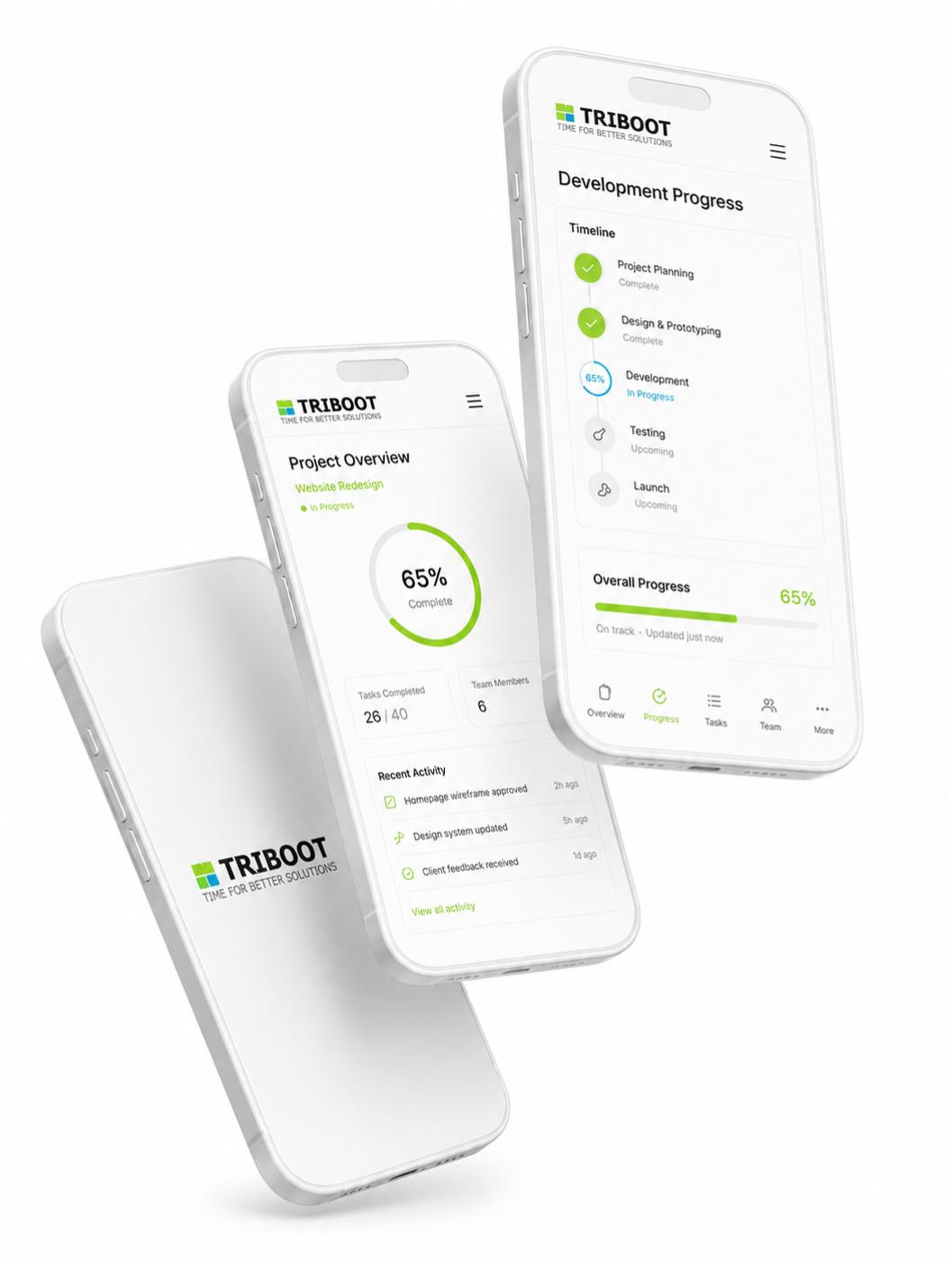 Mobile Projektmanagement‑App von App Agentur TRIBOOT – moderne App Entwicklung seit 2014
