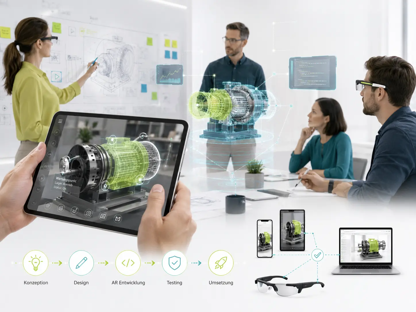 Augmented Reality Agentur Service mit AR Entwicklung, Konzeption und plattformübergreifender Umsetzung